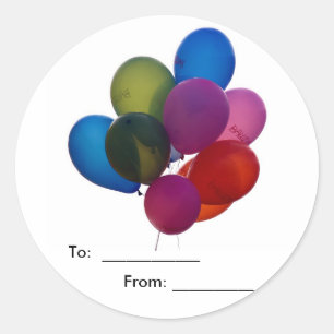 bunte Ballone, Aufkleber