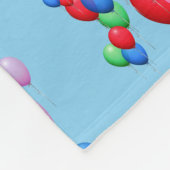 Bunte Ballone Fleecedecke (Ecke)