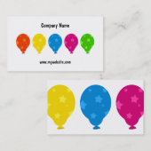 Bunte Ballone, Visitenkarte (Vorne/Hinten)