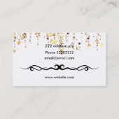 Bunte Ballone Visitenkarte (Rückseite)