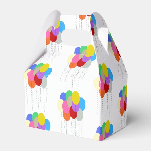 Bunte Ballons Geschenkschachtel (Rückseite)