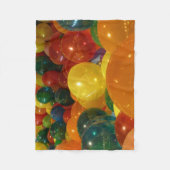 Bunte Ballons Party Design Fleecedecke (Vorderseite)