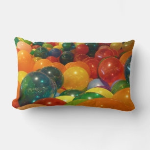 Bunte Ballons Party Design Lendenkissen