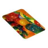 Bunte Ballons Party Design Magnet (Rechte Seite)