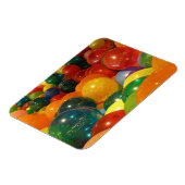 Bunte Ballons Party Design Magnet (Linke Seite)