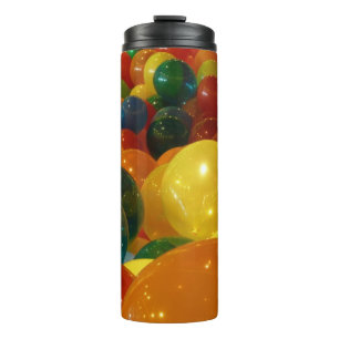 Bunte Ballons Party Design Thermosbecher