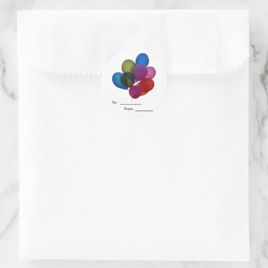 bunte Ballons, Sticker (Tasche)