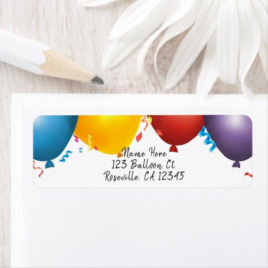 Bunte Balloons & Confetti Geburtstagsparty (Insitu)