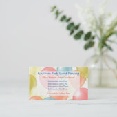 Bunte Balloons Eventplanung Visitenkarte (Stehend Vorderseite)