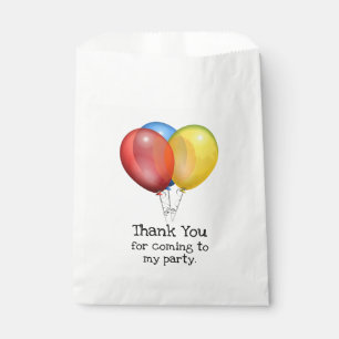 Bunte Balloons Geburtstagsparty Danke Geschenktütchen