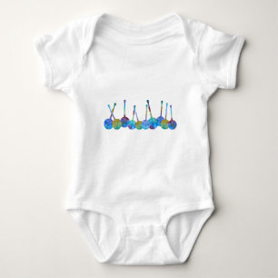 Bunte Banjo-Schnur Baby Strampler