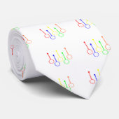 bunte Banjos Krawatte (Gerollt)