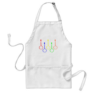 bunte Banjos Schürze