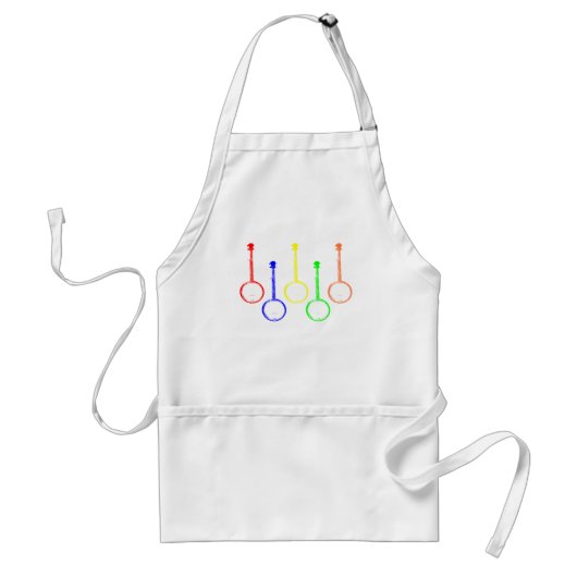 bunte Banjos Schürze (Vorne)