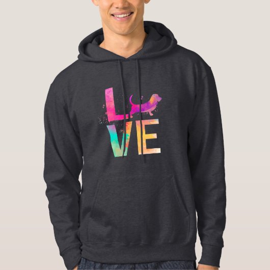 bunte Baseballhundmutter Hoodie (Vorderseite)