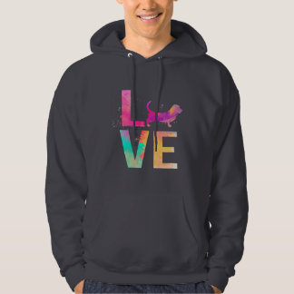 bunte Baseballhundmutter Hoodie