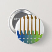 Bunte Bass-Gitarren Button (Vorne & Hinten)