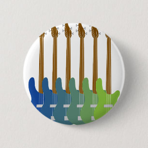 Bunte Bass-Gitarren Button