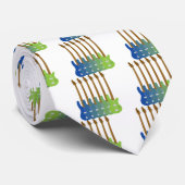 Bunte Bass-Gitarren Krawatte (Gerollt)