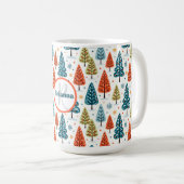 Bunte Bäume Kaffeetasse (VorderseiteRechts)