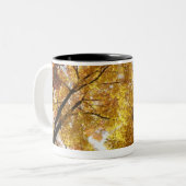Bunte Bäume Zweifarbige Tasse (Vorderseite Links)