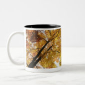 Bunte Bäume Zweifarbige Tasse (Links)