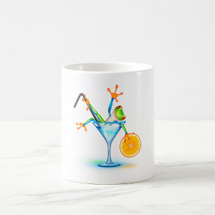Bunte Baumfrosch-Cocktail-Glas Kaffeetasse