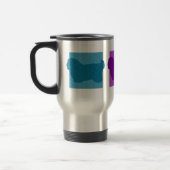 Bunte Baumwolle de Tulear Silhouettes Reisebecher (Links)