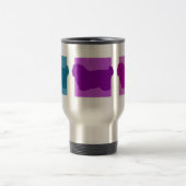 Bunte Baumwolle de Tulear Silhouettes Reisebecher (Mittel)