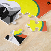 Bunte Beagle-Hundepuzzlespiele Puzzle (Seite)