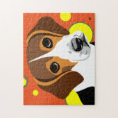Bunte Beagle-Hunderätsel Puzzle (Vertikal)
