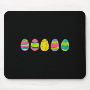 Bunte bemalte Ostereier Osterkorb-Ostereiersuche E Mousepad
