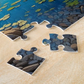 Bunte Bergsee-Blumen-Kunst Puzzle (Seite)