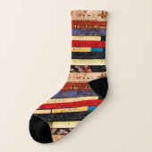 Bunte Bibliothek bucht abstrakte Muster-Socken Socken (Links - Außen)