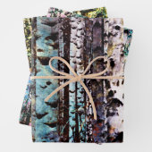 Bunte Birkenwälder Geschenkpapier Set (Beispiel)