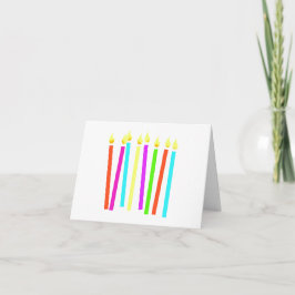 Bunte Birthday Candles Geburtstagskarte Karte