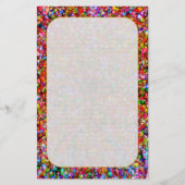 "Bunte Blasen-" feines gezeichnetes Briefpapier (Vorderseite)