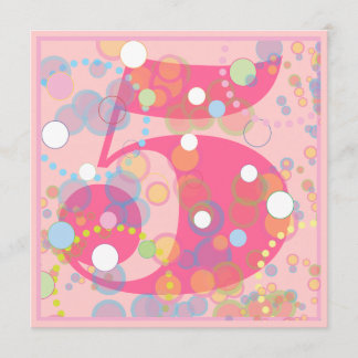 Bunte Blasen irgendeine Alters-Geburtstags-Party Einladung