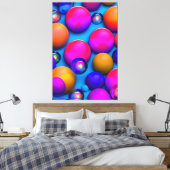 Bunte Blasen Leinwanddruck (Insitu (Schlafzimmer))