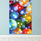 Bunte Blasen Leinwanddruck (Insitu (Holzboden))