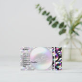 Bunte Blasen-Visitenkarte Visitenkarte (Stehend Vorderseite)