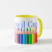Bunte Bleistift-Tasse Tasse (VorderseiteRechts)