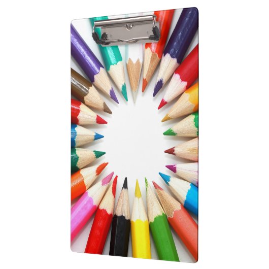 Bunte Bleistifte Klemmbrett (Links)