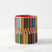 Bunte Bleistiftzeichenstiftdruck-Kaffee-Tasse Tasse (Zentrum)