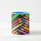 Bunte Bleistiftzeichenstiftdruck-Kaffee-Tasse Tasse (Zentrum)