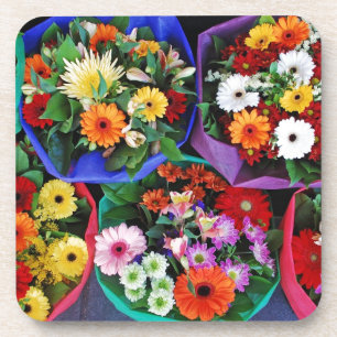 Bunte Blume Getränkeuntersetzer