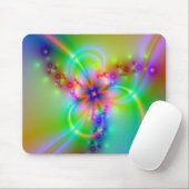 Bunte Blume mit Bändern Mousepad (Mit Mouse)
