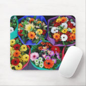 Bunte Blume Mousepad (Mit Mouse)