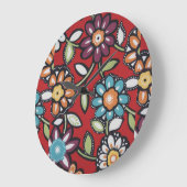 bunte Blume Power Uhr (Winkel)