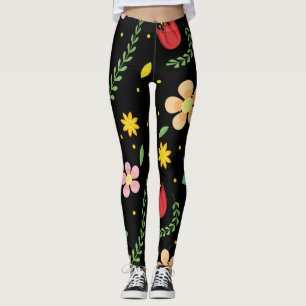 Bunte Blumen Aquarell Süß Leggings